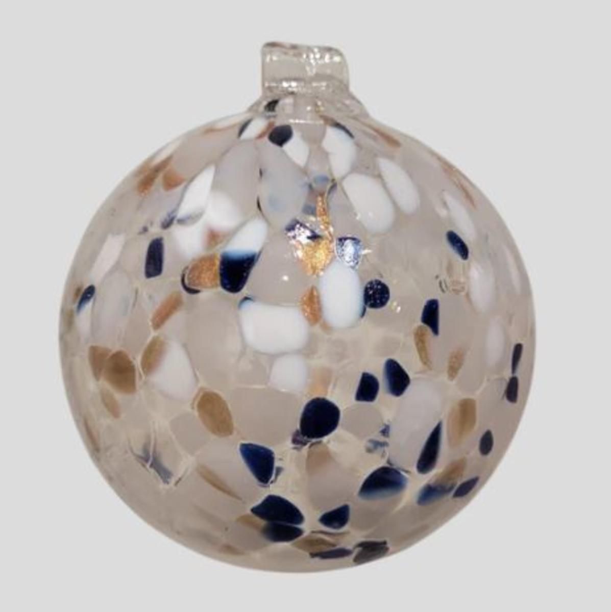 6&quot; HOLIDAY CALICO BALL PEACE