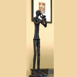 JAZZY MUSICIAN SCULPTURE - TROMBONE PLAYER