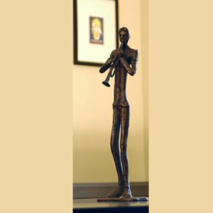 JAZZY MUSICIAN SCULPTURE - TRUMPET