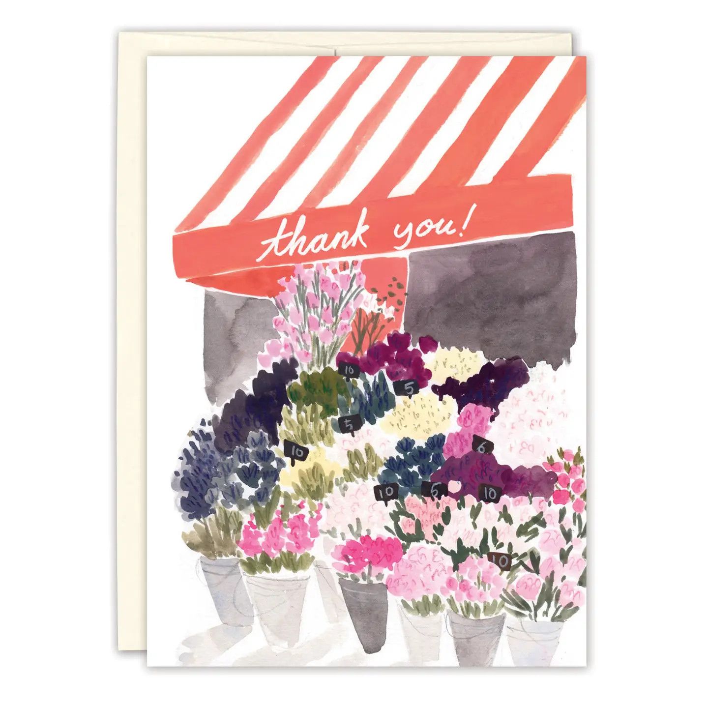 Flower Market Thank You Card