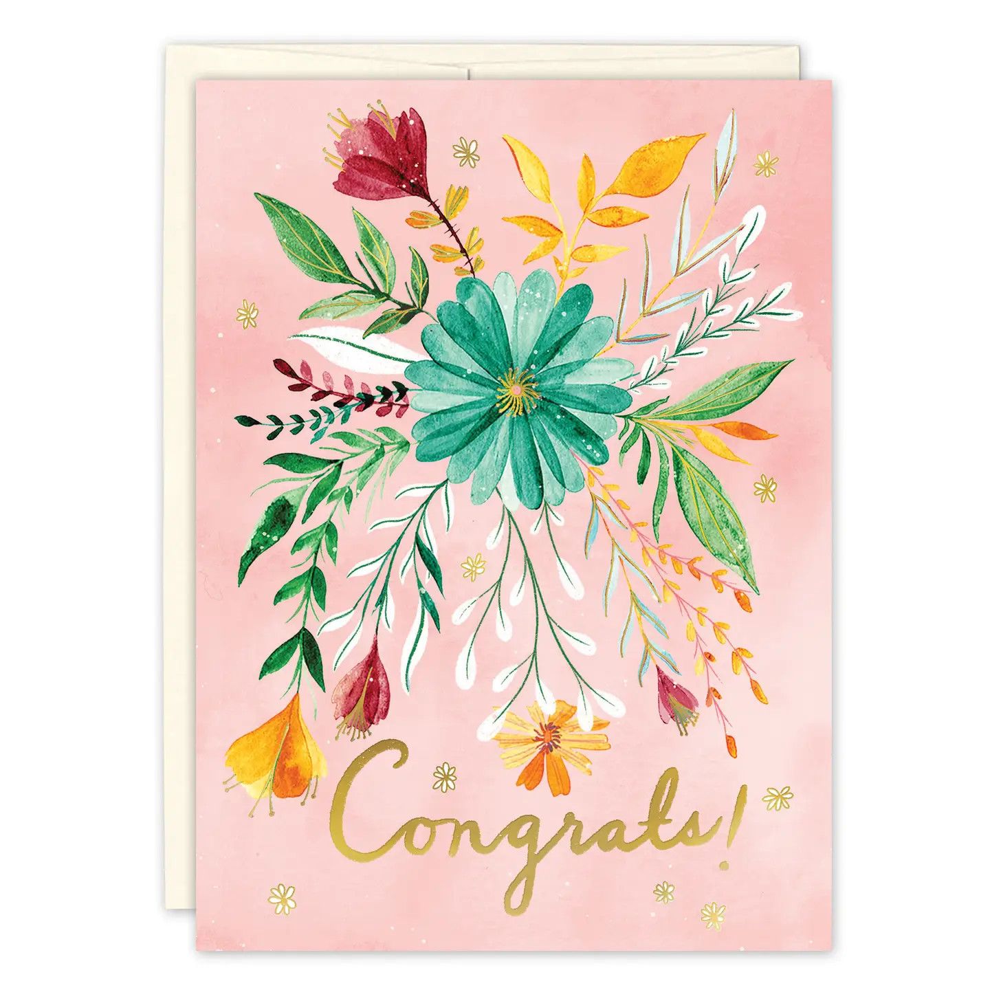 Congrats Floral Card