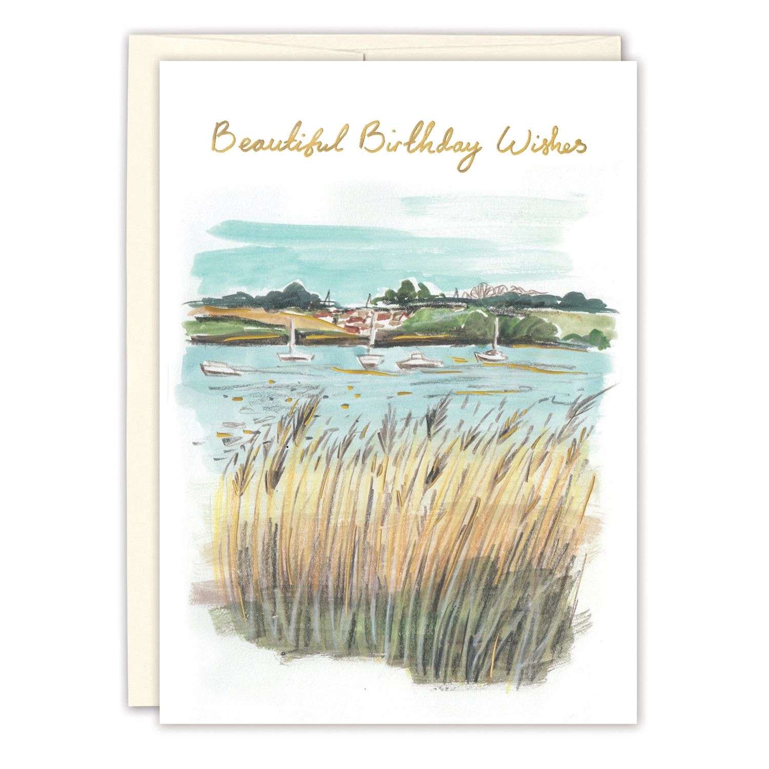 Shore Landscape Birthday Card