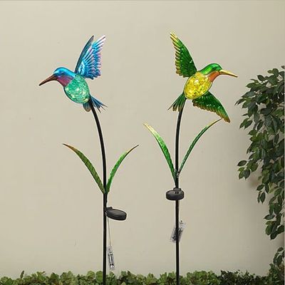 40.9in Solar Hummingbird Yard Stake