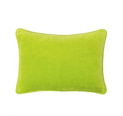 APPLE GREEN VELVET PILLOW