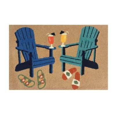 INDOOR OUTDOOR RUG - BEACH DRINKS 24 IN X 36 IN