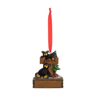 Two Bears by Sign Ornament - MIY