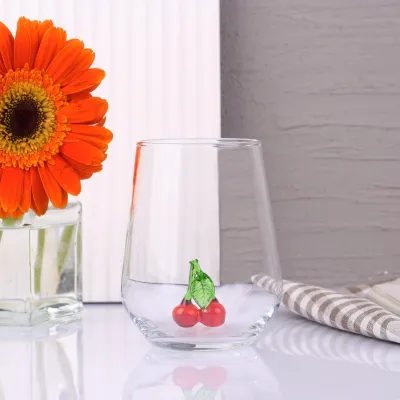 GLASS CHERRY CUP