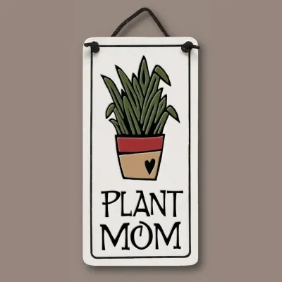 MINI CHARMER HANGING TILE - PLANT MOM