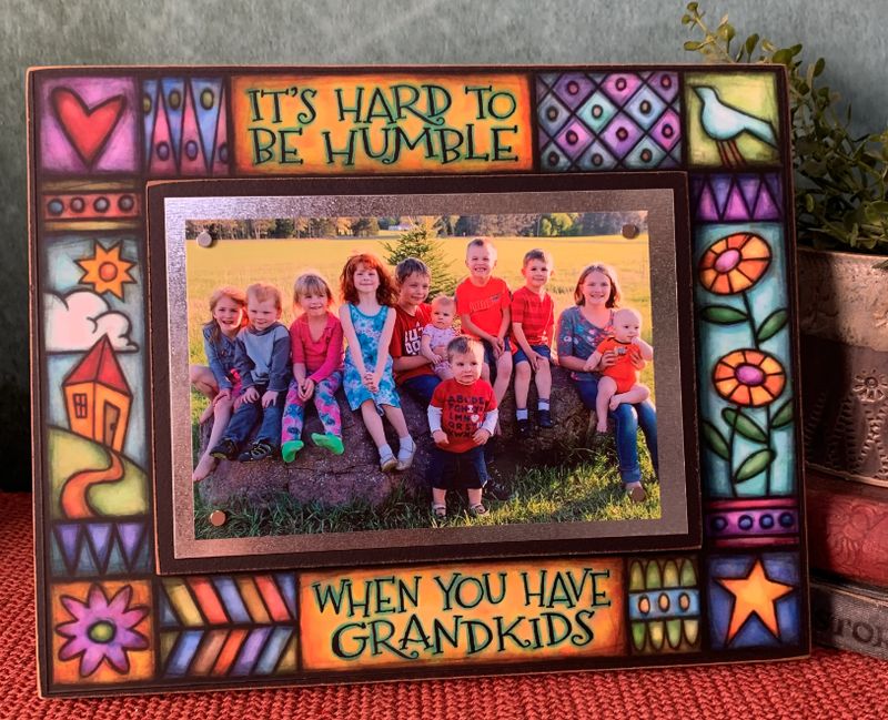 FRAME GRANDKIDS - WOOD ART PICTURE FRAME