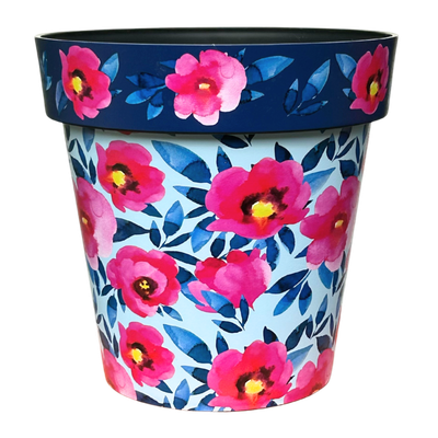 ZEST POT PINK POPPIES 12 IN