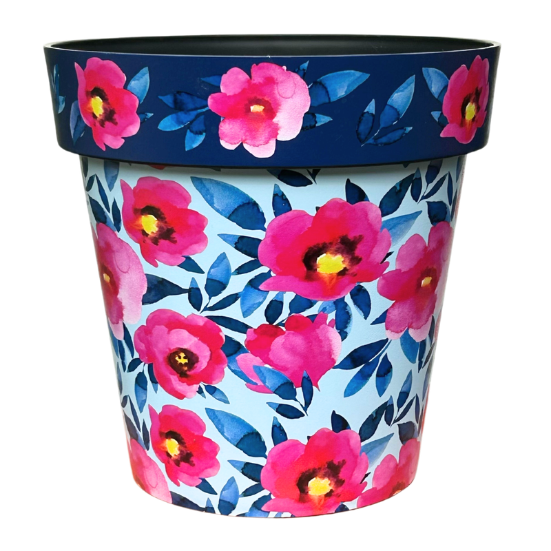 ZEST POT PINK POPPIES 12 IN