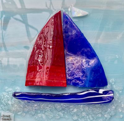 SAILBOAT - SAILING SERENITY 8X8