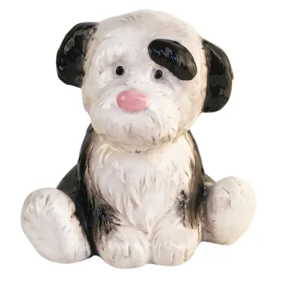 CERAMIC DOG BANK
