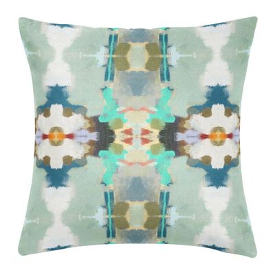 ORCHID BLOSSOM BLUE PILLOW 22" x 22"