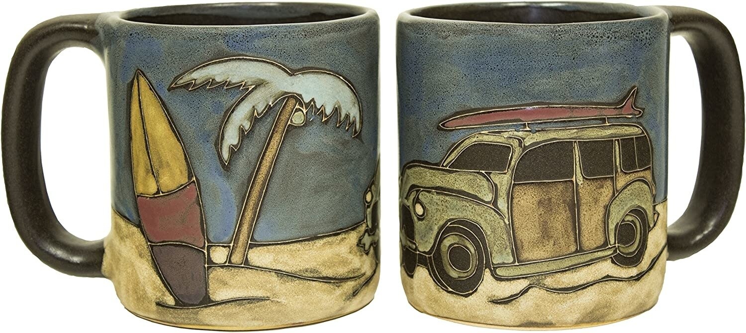 MARA STONEWARE MUG - WOODY SURF WAGON