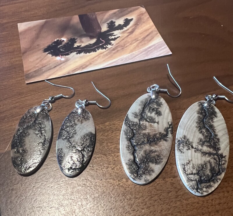 EARRING - FRACTAL BURN - SMALL