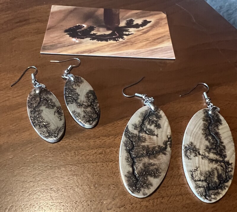 EARRING - FRACTAL BURN - MEDIUM