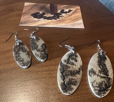 EARRING - FRACTAL BURN - MEDIUM