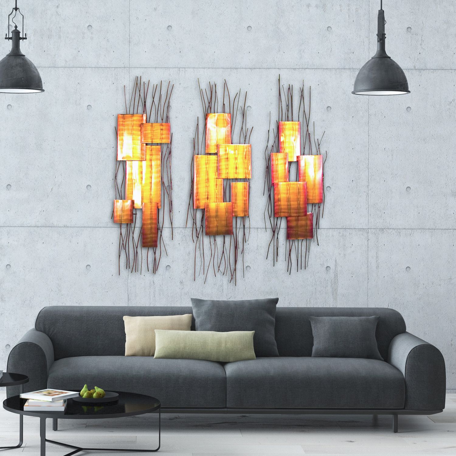 COPPER FOREST WALL SCULPTURE (1 PC)