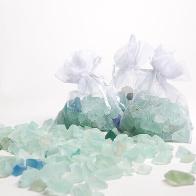 SEA GLASS IN MESH BAG