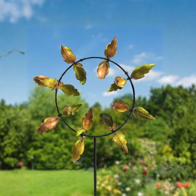 INFINITY LEAVES METAL WIND SPINNER