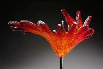 SPLASH BIRDBATH BOWL ORANGE