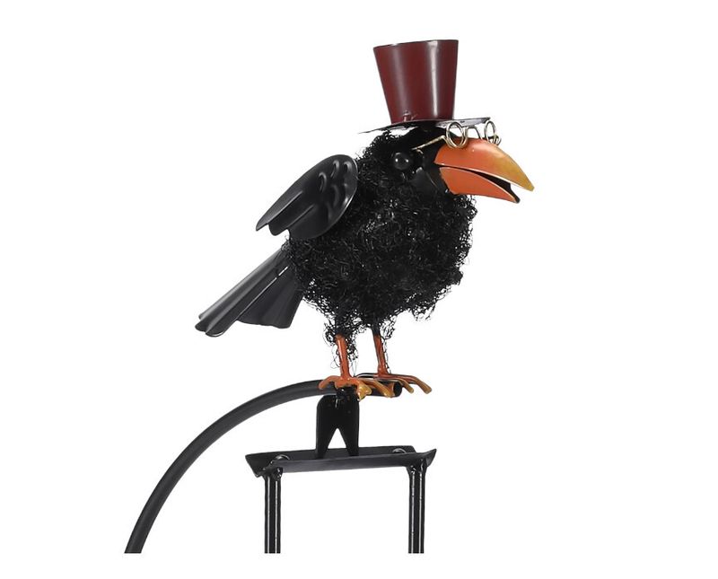 10"x5"x53 H" Metal Bird Rocker Stake - Old Crow
