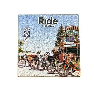 SMALL DIGITAL PAINTING WOOD BLOCK - M22 BIKES