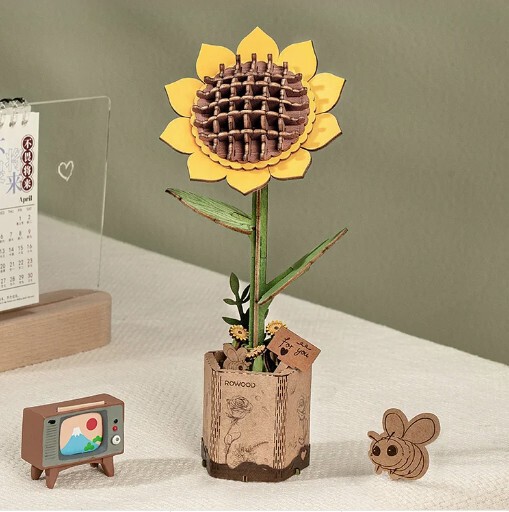 SUNFLOWER WOODEN PUZZLE
