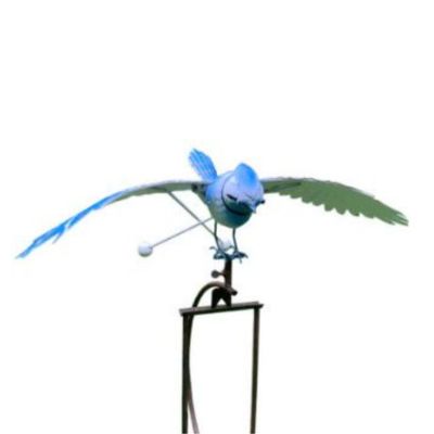 METAL BLUE JAY ROCKER STAKE