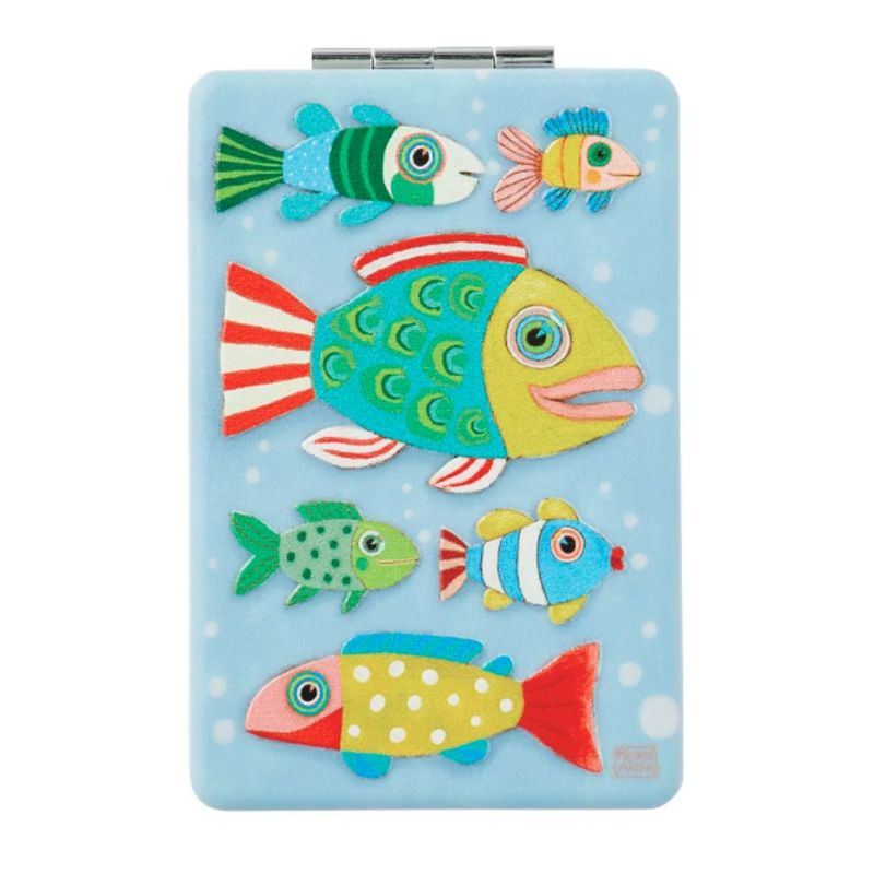 COMPACT MIRROR SCHOOL OF FISH