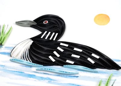 QUILLED GREETING CARD LOON