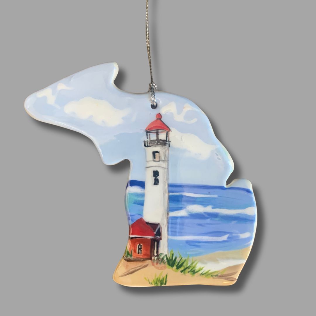 Specialty Michigan Ornament - Lighthouse