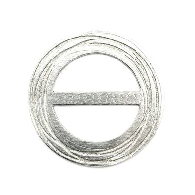Pewter Scarf Ring - Running Circles