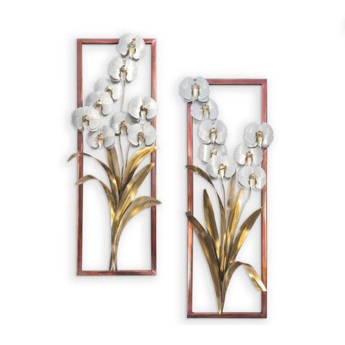 ORCHID FRAME - WALL SCULPTURE (8 FLOWER)