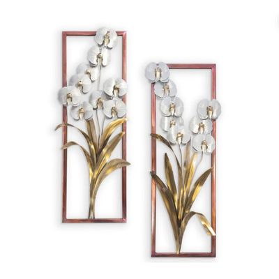 ORCHID FRAME - WALL SCULPTURE (8 FLOWER)