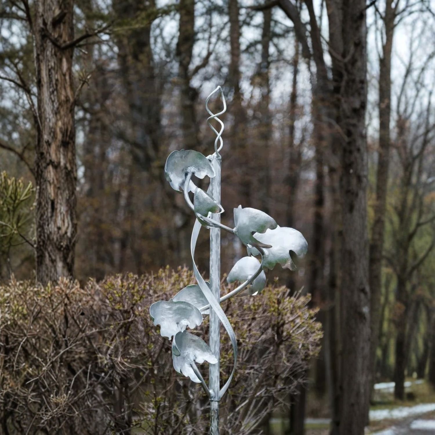 WINDSCULPTURE DOUBLE HELIX - STAINLESS STEEL &amp; ALUMINUM