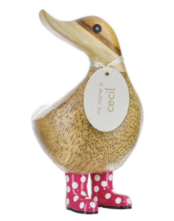 DCUK Spotty Boots Duckys, Color: Red &amp; White