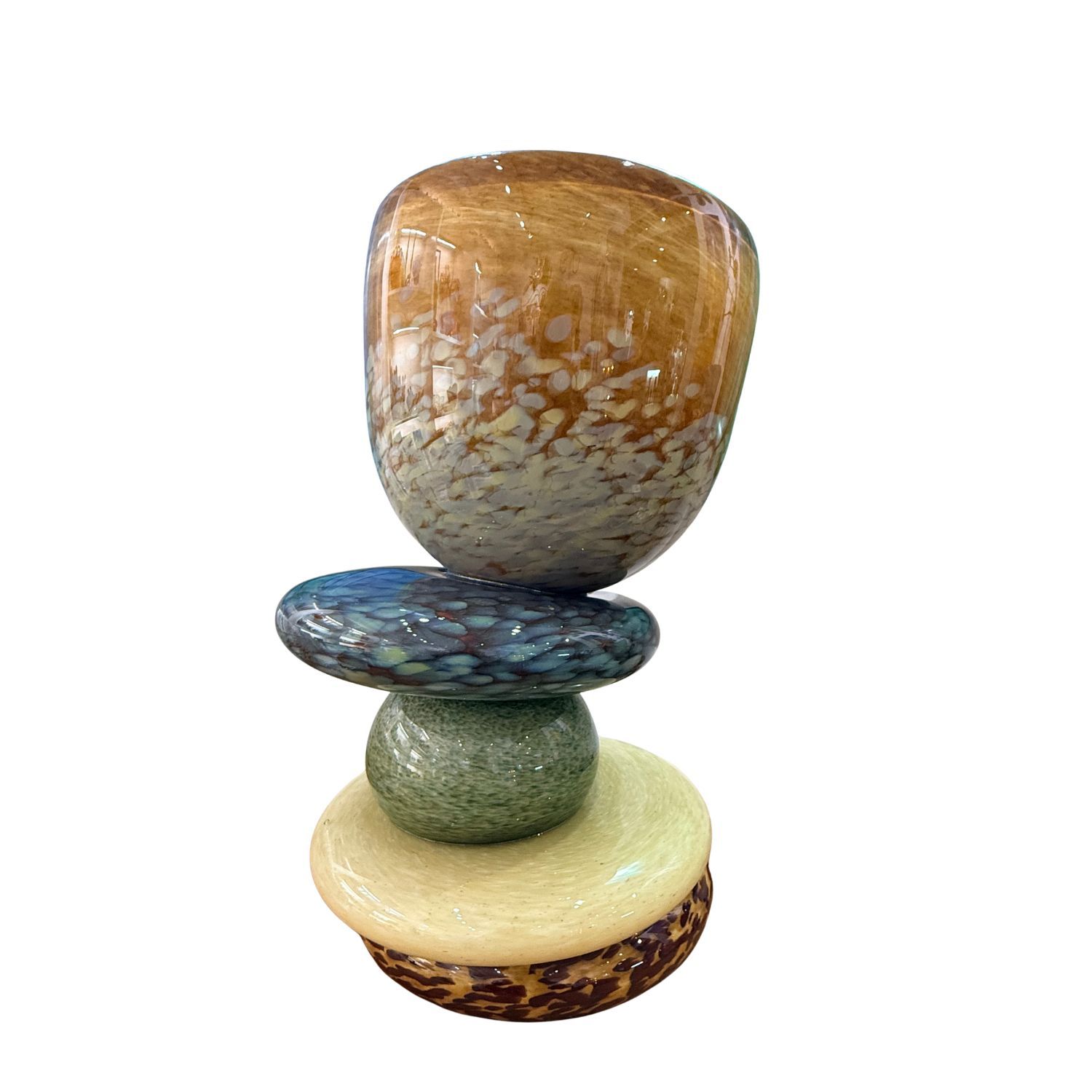 5 STONE VESSEL STACK - EARTH AMBER