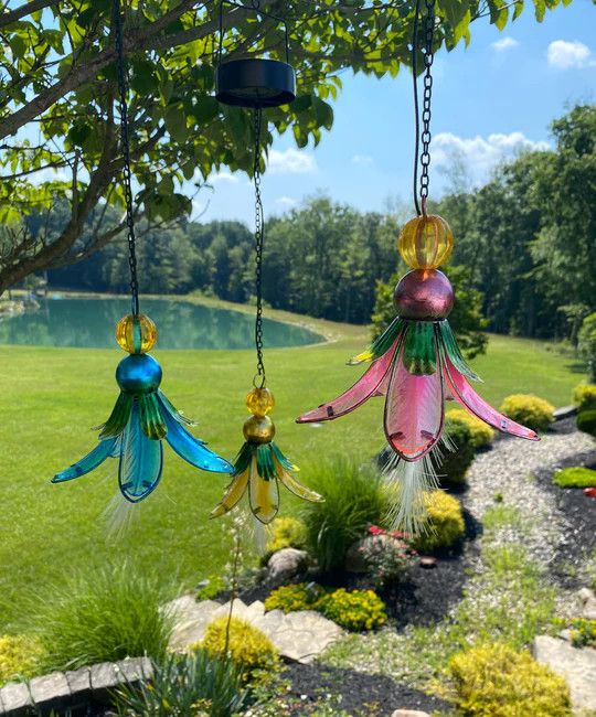 SOLAR HANGING PLUME - , Color: Yellow