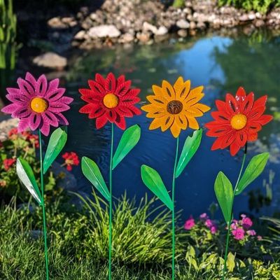 Contempo Flower Garden Stake 50in