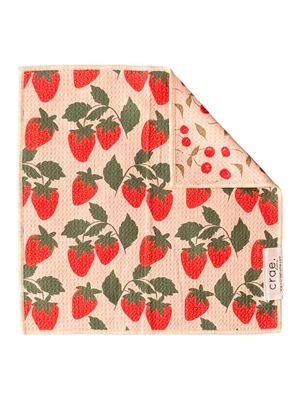 Berries &amp; Cherries: Reversible Washcloth