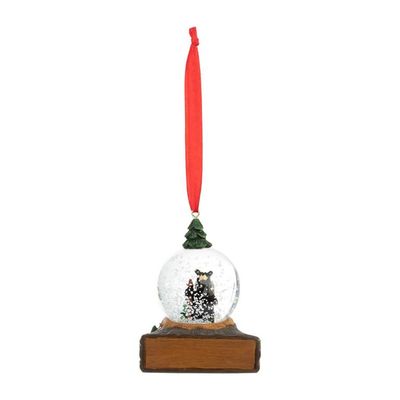 BF Wandering Bear Snow Globe Orn - MIY