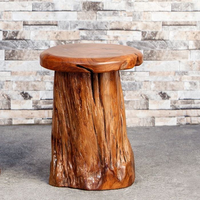 TEAK TEA STOOL
