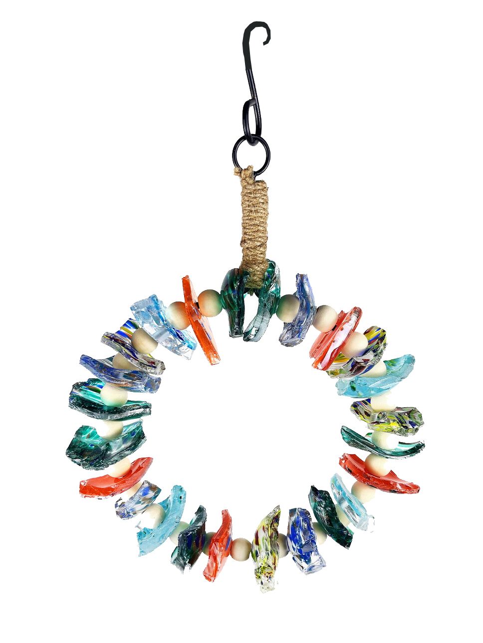 Colorful Glass Shards Hanging Suncatcher Decor