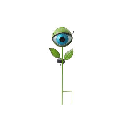 Solar Lighted Eyeball Stake - Medium w/Lashes