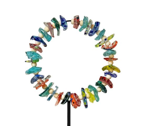 Small Colorful Glass Shards Suncatcher Stake