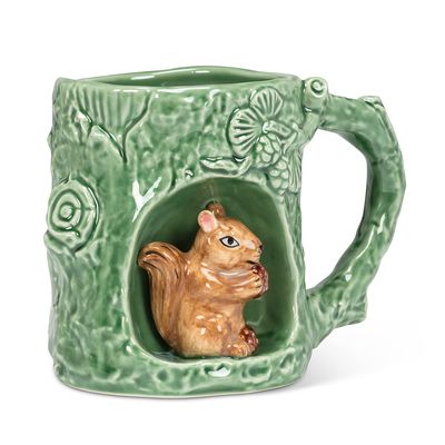 Squirrel - Nature Inspired Mug with Alcove-4"H
