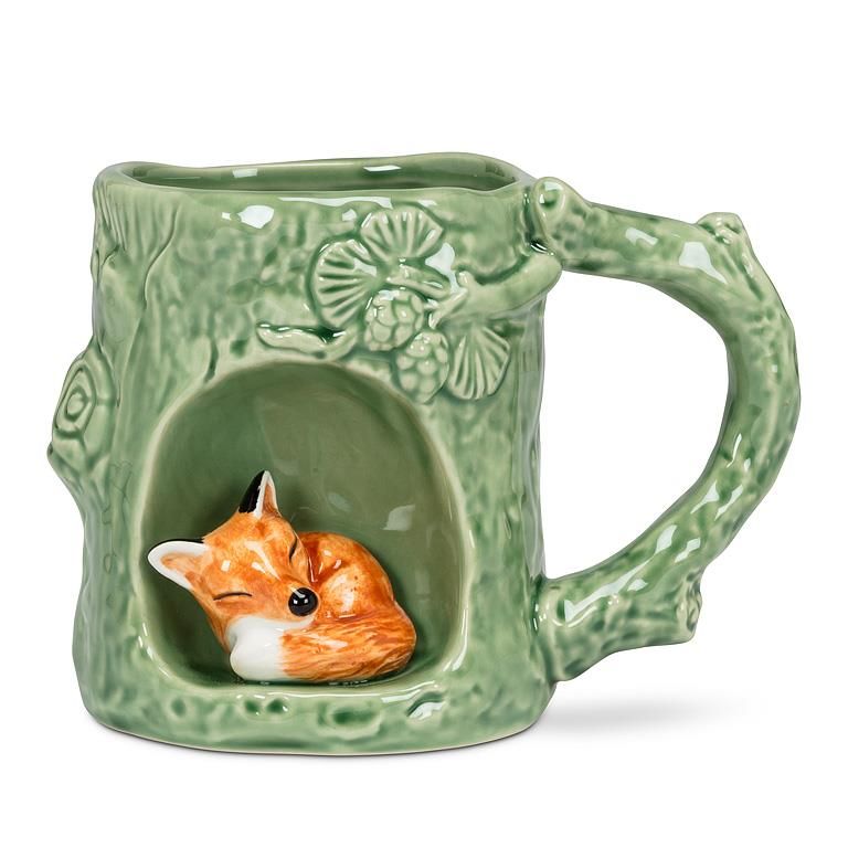 Fox - Nature Inspired Mug with Alcove  - 4"H
