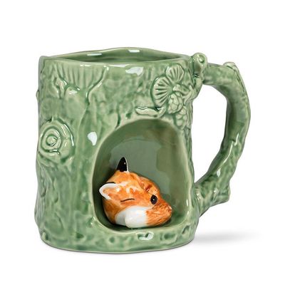 Fox - Nature Inspired Mug with Alcove  - 4"H